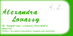 alexandra lovassy business card